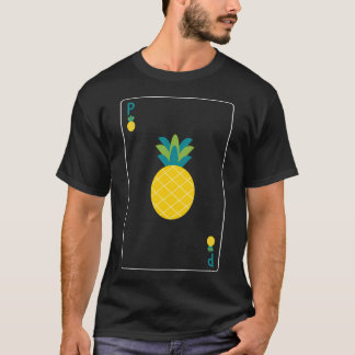 Ananas Pokerkaart Emoji T-shirt