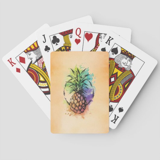 Ananas Pokerkaarten (Achterkant)