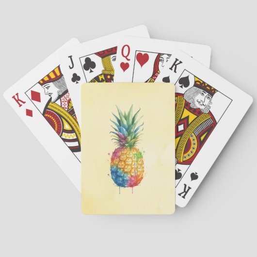 Ananas Pokerkaarten (Achterkant)