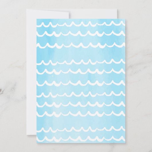 Ananas Pool Party Verjaardag Uitnodiging (Achterkant)