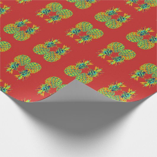 Ananas Pop Art Cadeaupapier (Hoek)