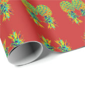 Ananas Pop Art Cadeaupapier (Rol Hoek)