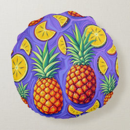 Ananas Pop - Pineapple Empire Rond Kussen