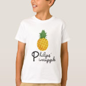 Ananas Power: Trendy en Unieke P-T-shirt T-shirt (Voorkant)