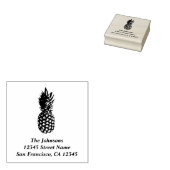 Ananas print aangepaste rubber adres stempels (Gestempeld)