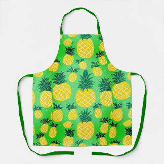 Ananas Print Schort - Tropische keuken stijl.
