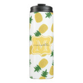 ananas printmonogram | Thermische getumbler Thermosbeker (Voorkant)