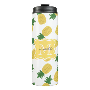 ananas printmonogram   Thermische getumbler Thermosbeker