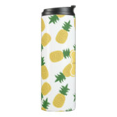 ananas printmonogram | Thermische getumbler Thermosbeker (Gedraaid links)