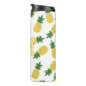 ananas printmonogram | Thermische getumbler Thermosbeker (Geroteerd rechts)