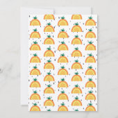 Ananas regenboog, zoet om één, 1ste verjaardag te  kaart (Achterkant)