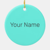 Ananas Retro Veganistisch en Vegetarisch Fruit Keramisch Ornament (Achterkant)