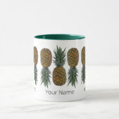 Ananas Retro Veganistisch en Vegetarisch  Fruit Mok (Midden)