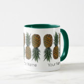 Ananas Retro Veganistisch en Vegetarisch  Fruit Mok (Voorkant rechts)