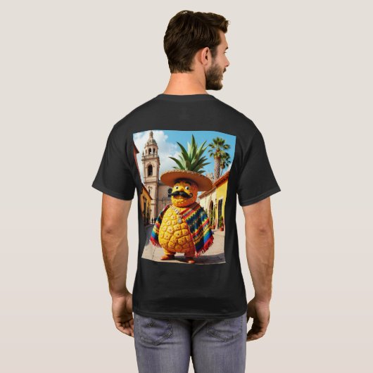 Ananas Rijk - El PineCho T-shirt (Achterkant volledig)