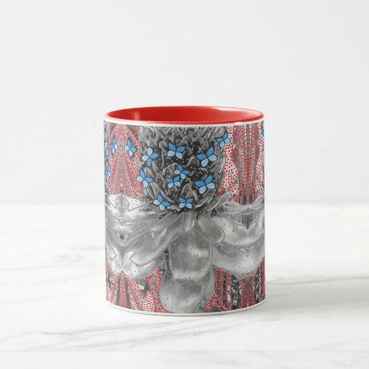 Ananas Rode Mieren & Blauwe Vlinders Signature Mok (Midden)