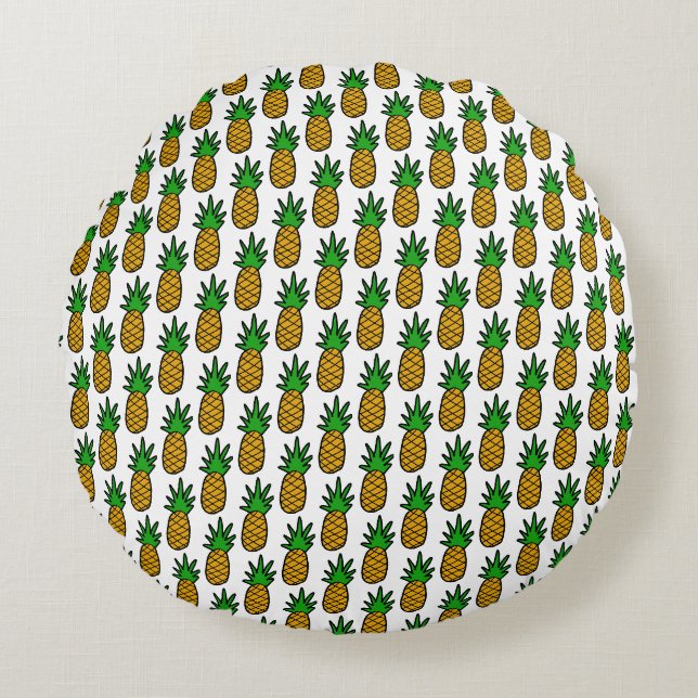 ananas rond kussen (Voorkant)
