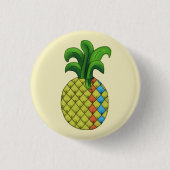 Ananas Ronde Button 3,2 Cm (Voorkant)