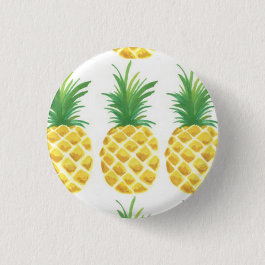 ananas ronde button 3,2 cm (Voorkant)