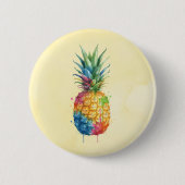 Ananas Ronde Button 5,7 Cm (Voorkant)