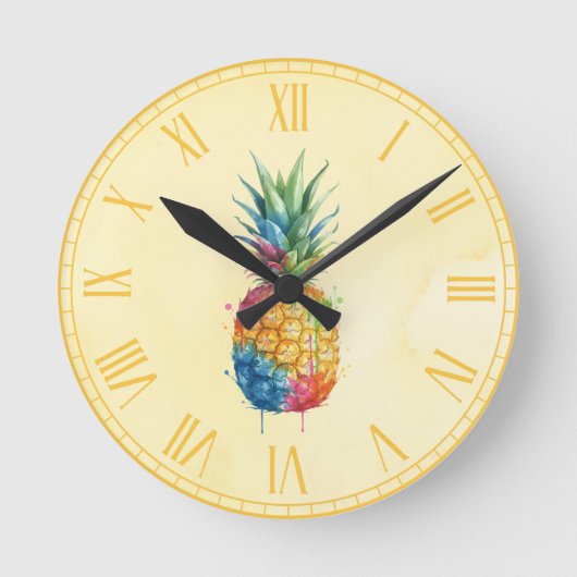 Ananas Ronde Klok (Voorkant)