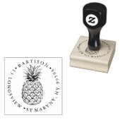 Ananas Ronde Retouradres Stempel | (Gestempeld)