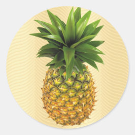 ananas ronde sticker