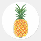 ananas ronde sticker (Voorkant)
