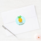 ananas ronde sticker (Envelop)