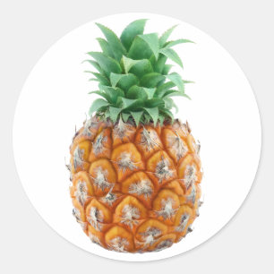 ananas ronde sticker