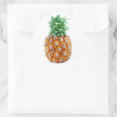 ananas ronde sticker (Tas)