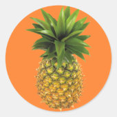 ananas ronde sticker (Voorkant)