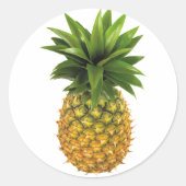 ananas ronde sticker (Voorkant)