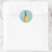 ananas ronde sticker (Tas)