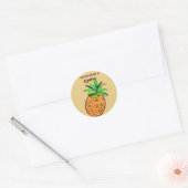 ananas ronde sticker (Envelop)