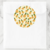 ananas ronde sticker (Tas)