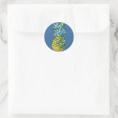 ananas ronde sticker (Tas)