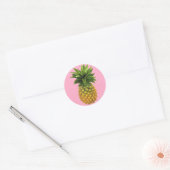 ananas ronde sticker (Envelop)