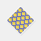 Ananas Royal Blue WhMoroccan Quatrefoil #5DS Servet (Hoek)