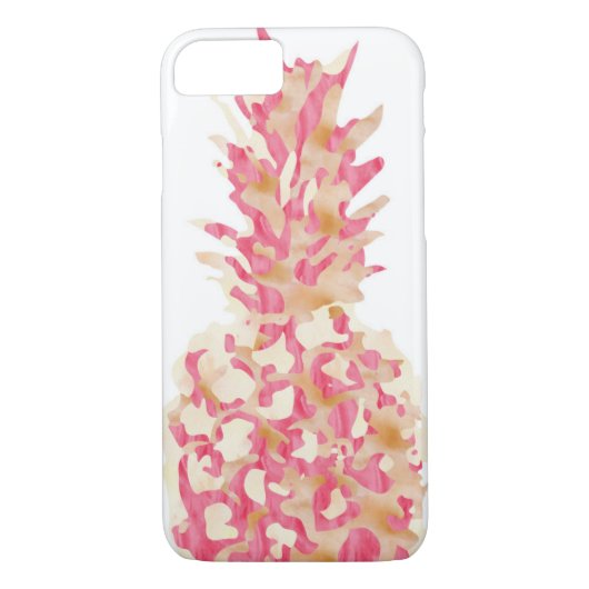 Ananas - Roze Waterverf Case-Mate iPhone Case (Achterkant)