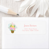 Ananas Rozen Bouquet Pink Cute Etiket (Insitu)