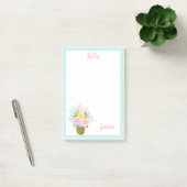 Ananas Rozen Bouquet Pink Yellow Blue 4x6 Post-it® Notes (Kantoor)