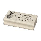  ananas Rubber Return Address Stamp Rubberstempel (Stempel)