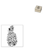 ananas rubberstempel (Gestempeld)
