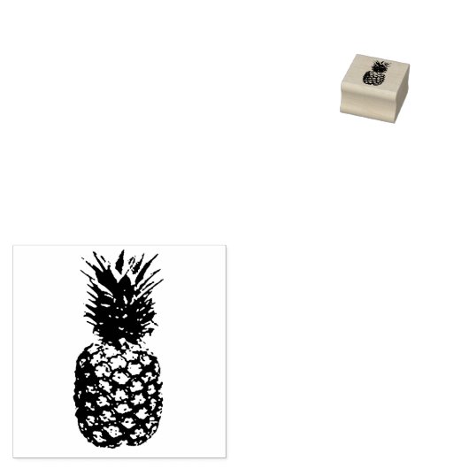 ananas rubberstempel (Gestempeld)