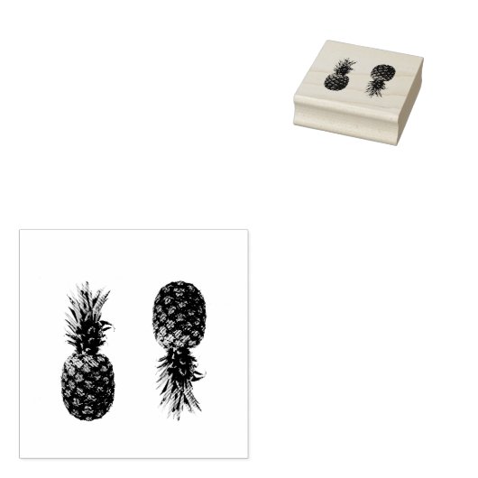 ananas rubberstempel (Gestempeld)
