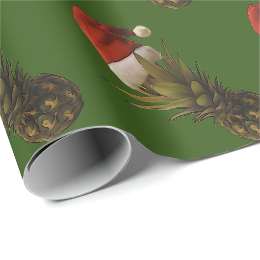 Ananas Santa Hawaiian Mele Kalikima Geschenkverpak Cadeaupapier (Rol Hoek)