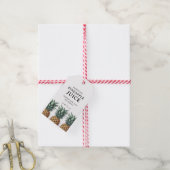 Ananas Sappelabel Cadeaulabel (Met Touw)