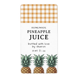 Ananas Sappen Etiket