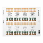 Ananas Sappen Etiket (Full Sheet)